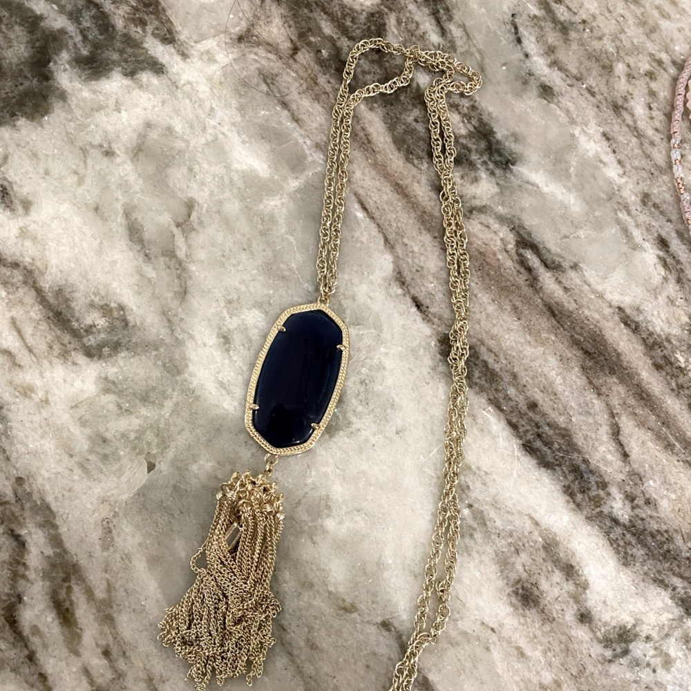 Navy Kendra Scott Rayne Necklace
